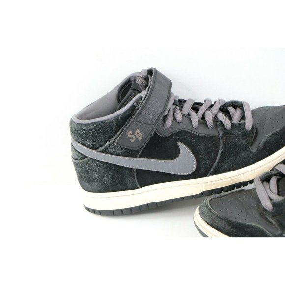 Nike SB Dunk Mid Pro Griptape Leather Skateboard Shoes Sneakers Black main image 9